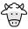 icon showing cattle head