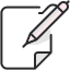 icon showing pen and paper 