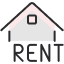 icon showing house for rent