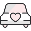 icon showing car with a loveheart on its bonnet