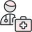 icon of a doctor with bag